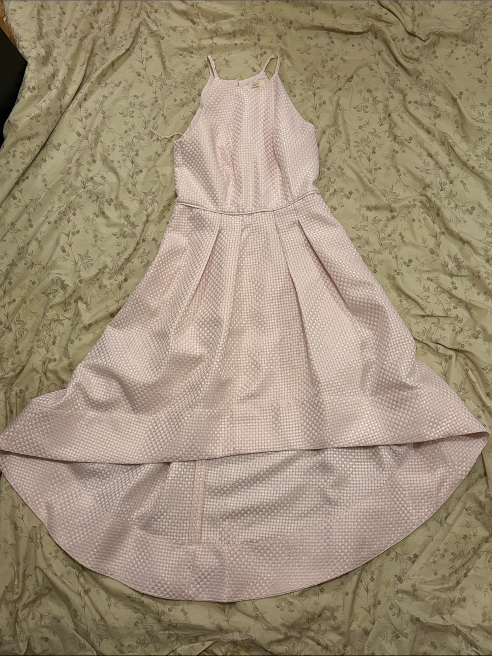 Aidan Mattox Rose Quartz Halter Cocktail Dress